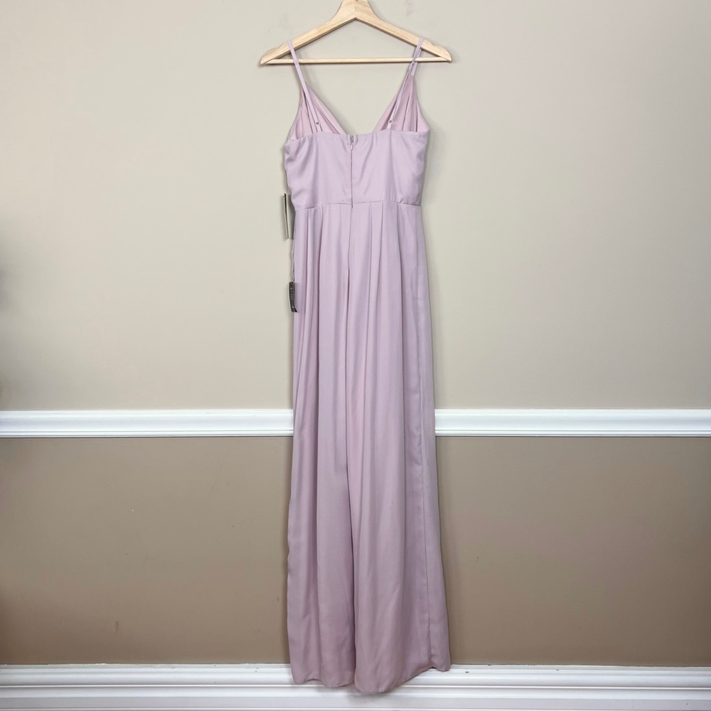 Lulus Call for Me Faux Wrap Jumpsuit in Dusty Lavender - Picture 4 of 12